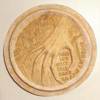 Charles Louis Philippe, revers, Paris les avait pris dans ses mains Plâtre D=28 cm © Collection Daria Gamsaragan Estate