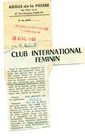 Club international féminin 1960, Journal de l'Amateur d'Art