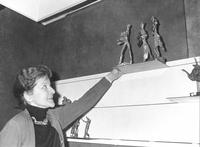 Daria Gamsaragan à l'Exposition à la Librairie Marthe Nochy 1970-1