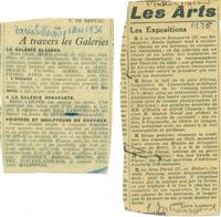 Deux critiques de l'expo Gamsaragan-Lahner