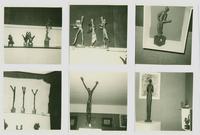Exposition chez Marthe Nochy 1970. Mosaïque de photos de quelques statues