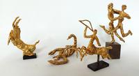 Groupe 4 pièces, 1 Capricorne, 1 Scorpion, 1 Sagittaire, 1 Gémeaux