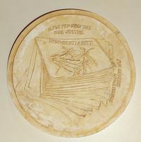 Louis Martin Chauffier, revers Il est peu d'hommes Plâtre D=33 cm © Collection Daria Gamsaragan Estate