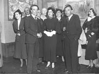 Vernissage 1936 Gal. Bonaparte Daria, Emil Lahner et Imre Gyomaï