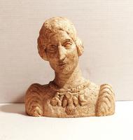 Buste de femme style classique, tête légèrement inclinée Plâtre