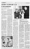Disparition Le Progrès Egyptien 6 Avril 1986 Article signé Anahide K. Merametdjian