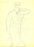 Femme corps déhanché portant un sac sur son épaule Dessin calque 2 