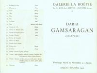 Galerie La Boétie Carte d'invitation 1950-1
