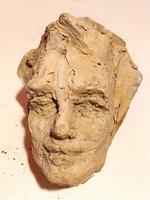 Tête homme terre cuite sans socle (2) 