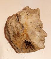 Tête homme terre cuite sans socle (3) 