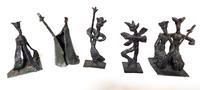 3. Autre vue des figurines bronze noir 