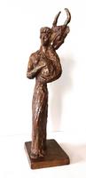 Ariane bronze marron (1) H=43 cm socle intégré, signé 