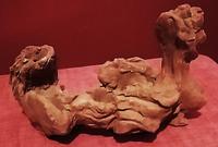 Bougeoir ou récipient à alvéoles (1) terre cuite L=18 cm 