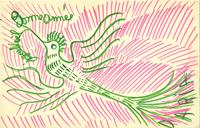 Carte de voeux Oiseau 1 (13x21 cm) serie oiseau 