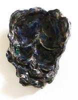 Cendrier coquille huître (1) L=17 cm, H=5 cm polychrome 