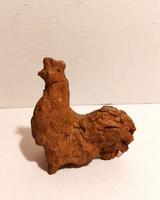 Coq terre cuite sans socle H=13 cm 
