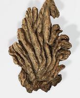 Feuillage et oiseau L=12 cm plâtre ou terre cuite