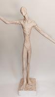L'homme nu plâtre (1) L=88cm hors socle (manques doigts) 