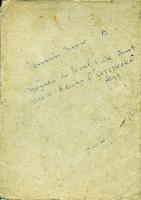 Chemise Souvenirs Imre, Scènes de Noël Villa Junot mises dans dans L'anneau de feu, (quelques pages datées en 1934) Grand ...