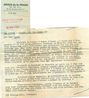 Critique Depêches-presse populaire Mai 1957