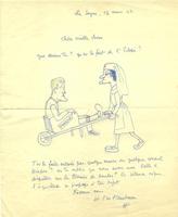 HP Gassier 17 Mars 1942, carricature DG et G. Vallois