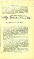 L'anneau de feu, Europe, Janvier Février 1966
