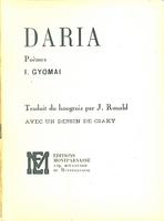Poèmes pour Daria par I. Gyomaï Edition Montparnasse 1927, 17 pages