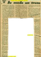 Se vende un trono (original en espagnol)