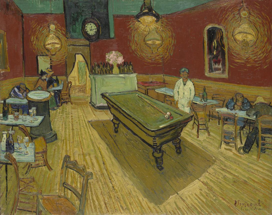 Le Café de Nuit par Vincent Van Gogh, 1888.