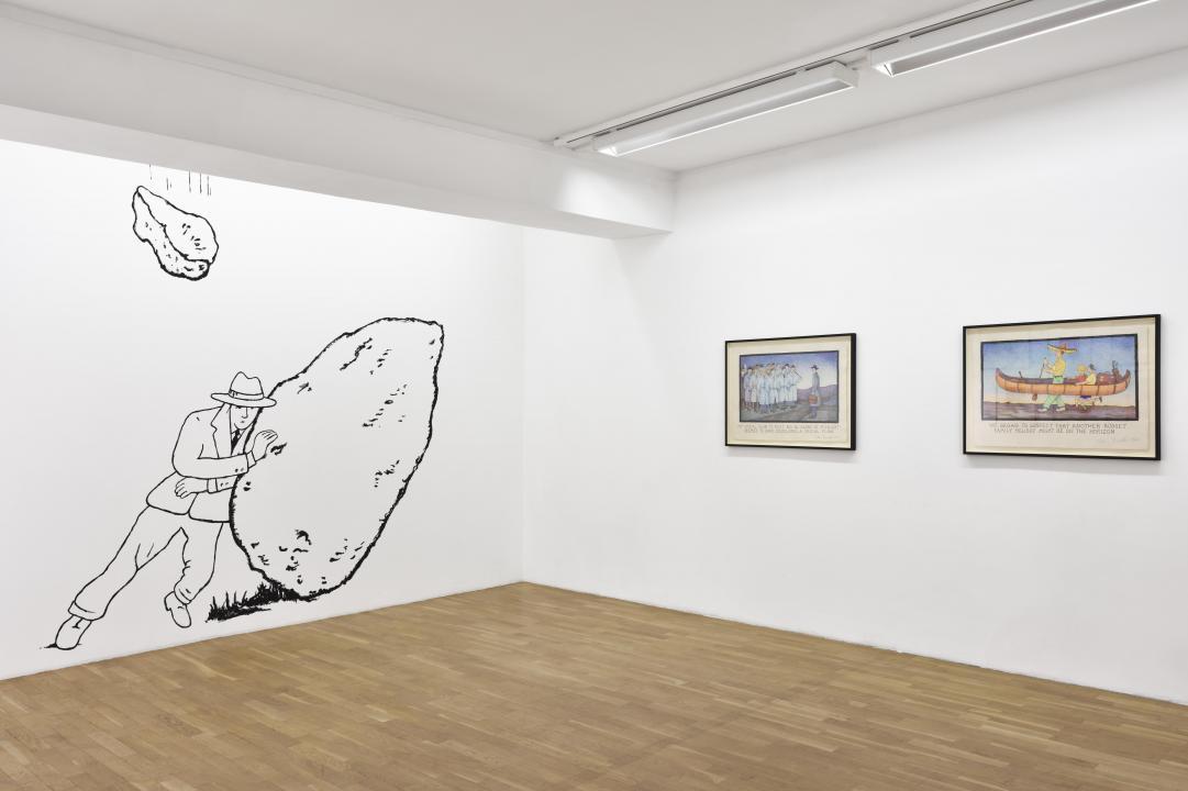 Glen Baxter, "Completely Baxter", Galerie Isabelle Gounod, Paris, 2016