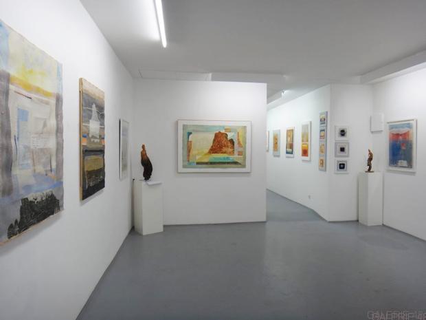 salle de l'exposition Henri Baviera, galerie 48 Lyon