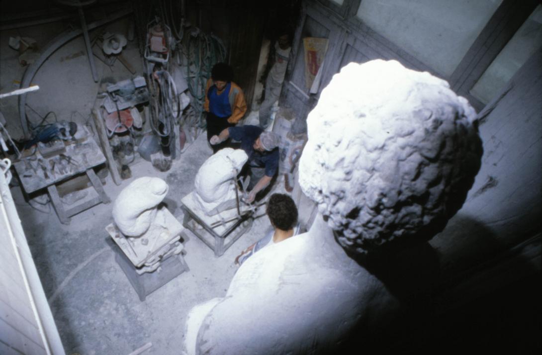 Vue de l'atelier depuis la mezzanine