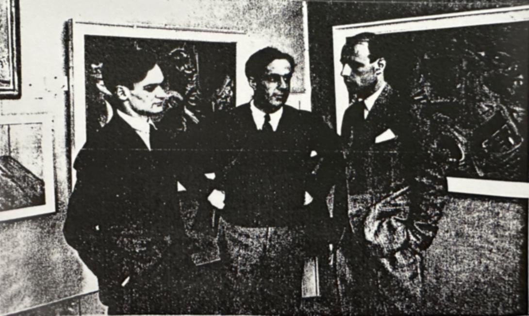 Membres du groupe Schritt Weiter, exposition en Suisse