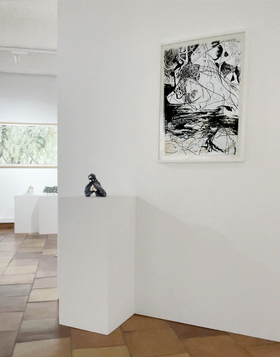 vue exposition Daniel Boursin musée Marzelles 2023