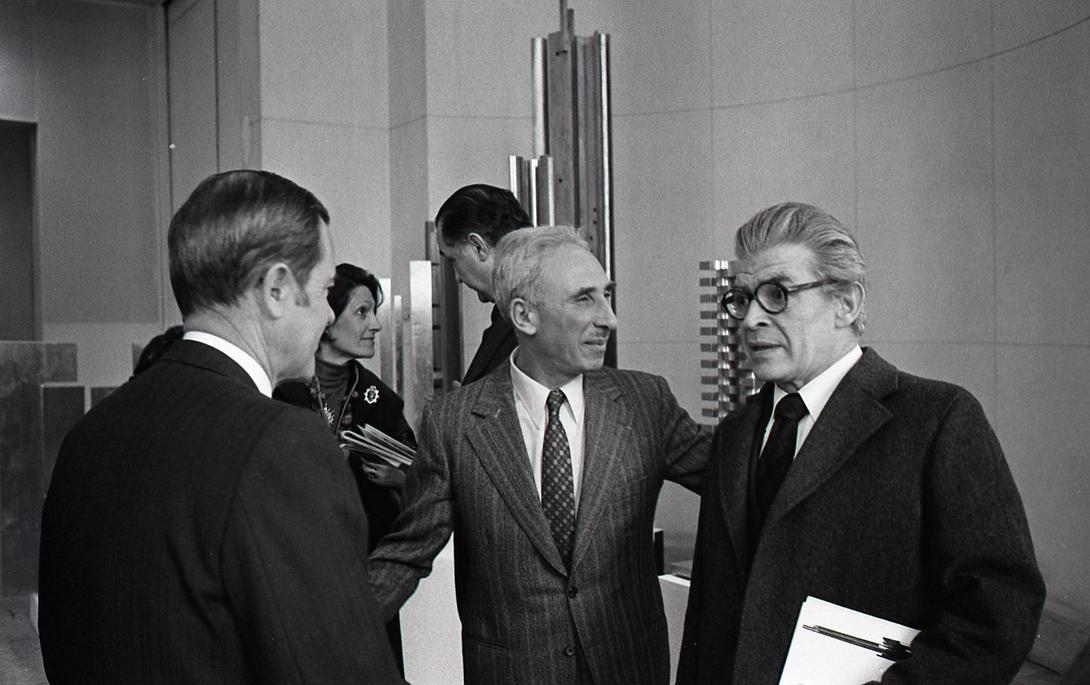 Vernissage de la Retrospective Marino di Teana MAM Paris 1976