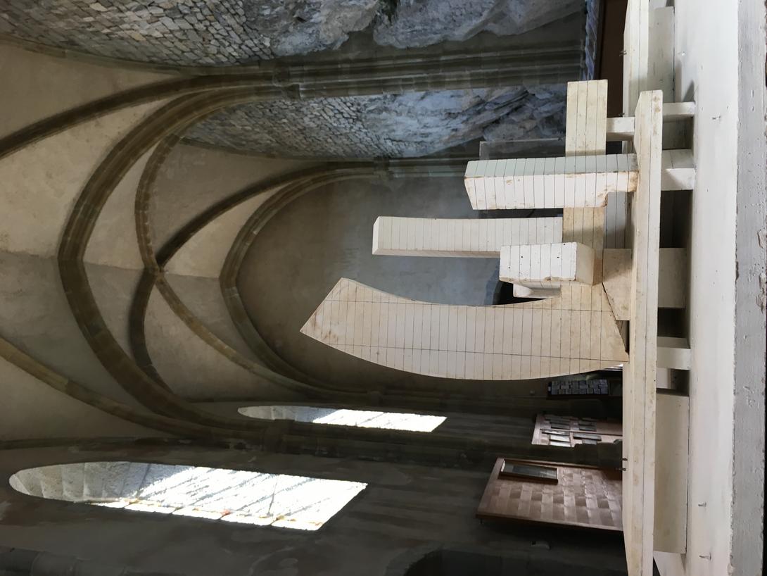 Maquette architecturale université dans la chapelle