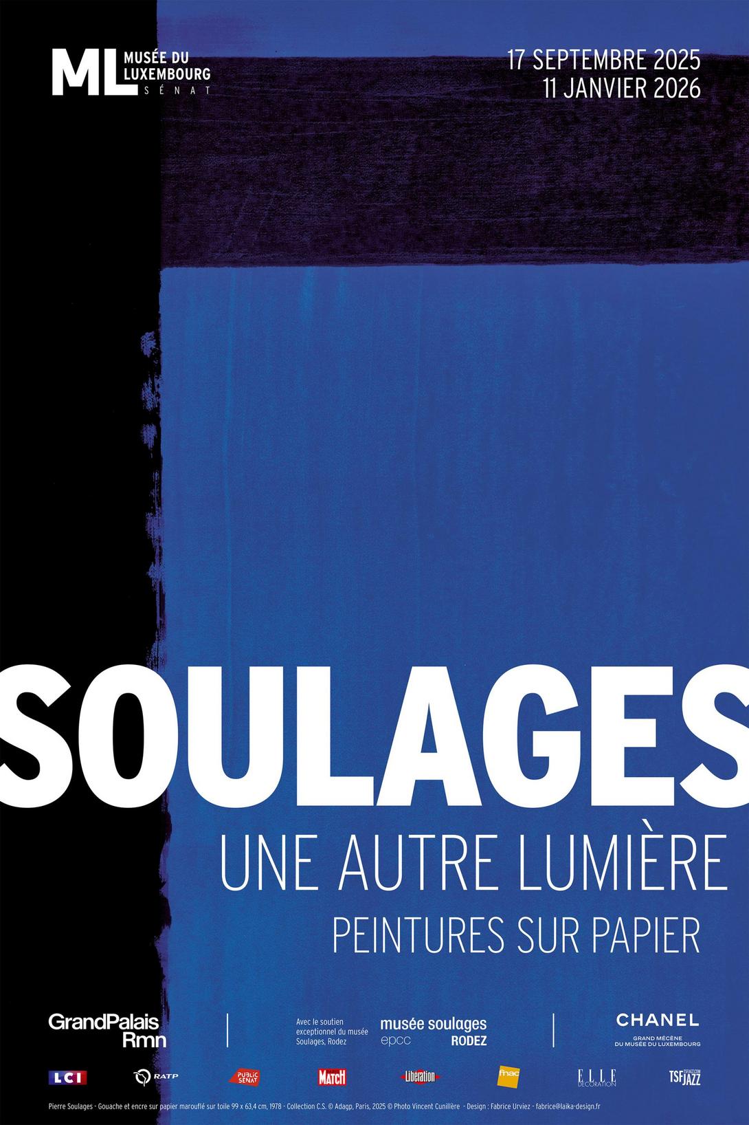 Soulages, une autre lumière. Peintures sur papier