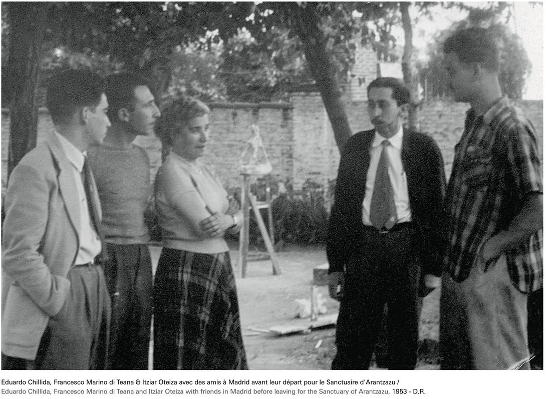 Chillida Oteiza et Marino di Teana en Espagne en 1953