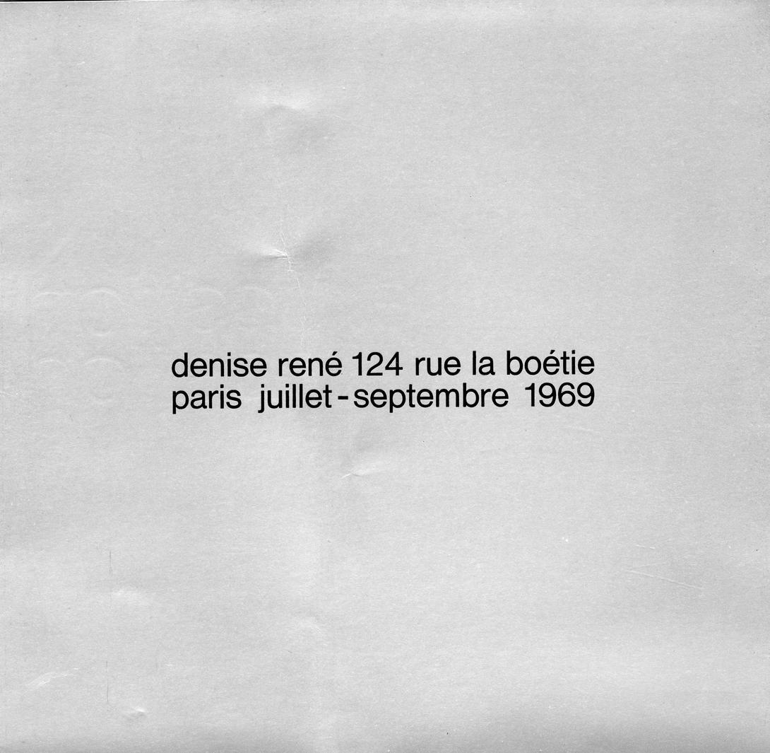 Galerie Denise René 124 rue la Boétie