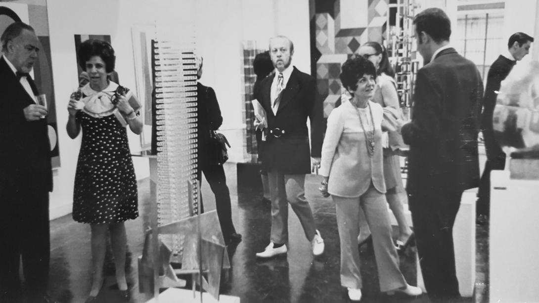 Vernissage de l'exposition galerie Denise René 1969